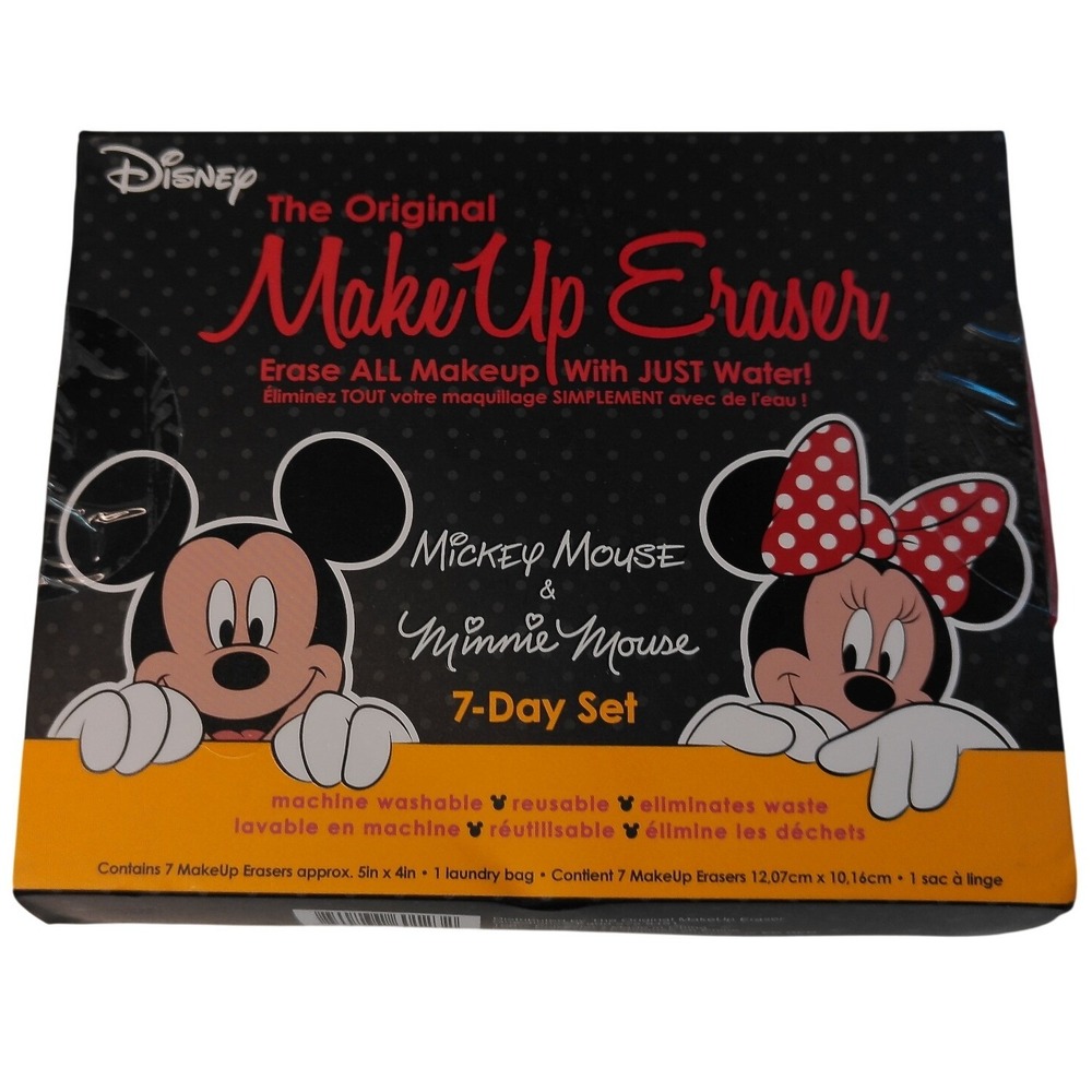 The Original MakeUp Eraser Disney Mickey & Minnie Mouse 7-Day Set Reusable NIB